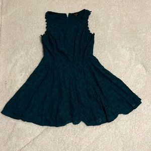 Emerald green lace babydoll dress size 13